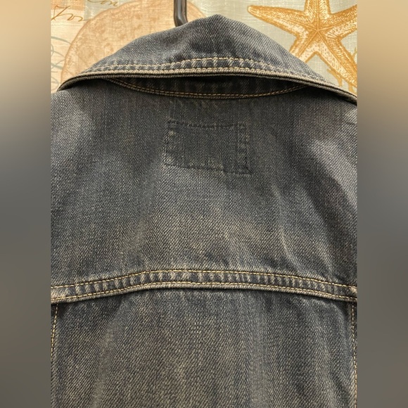 Old Navy VTG Blue Jean Denim Jacket Womens Sm Sport Old School Street Wear Y2K - Picture 13 of 14